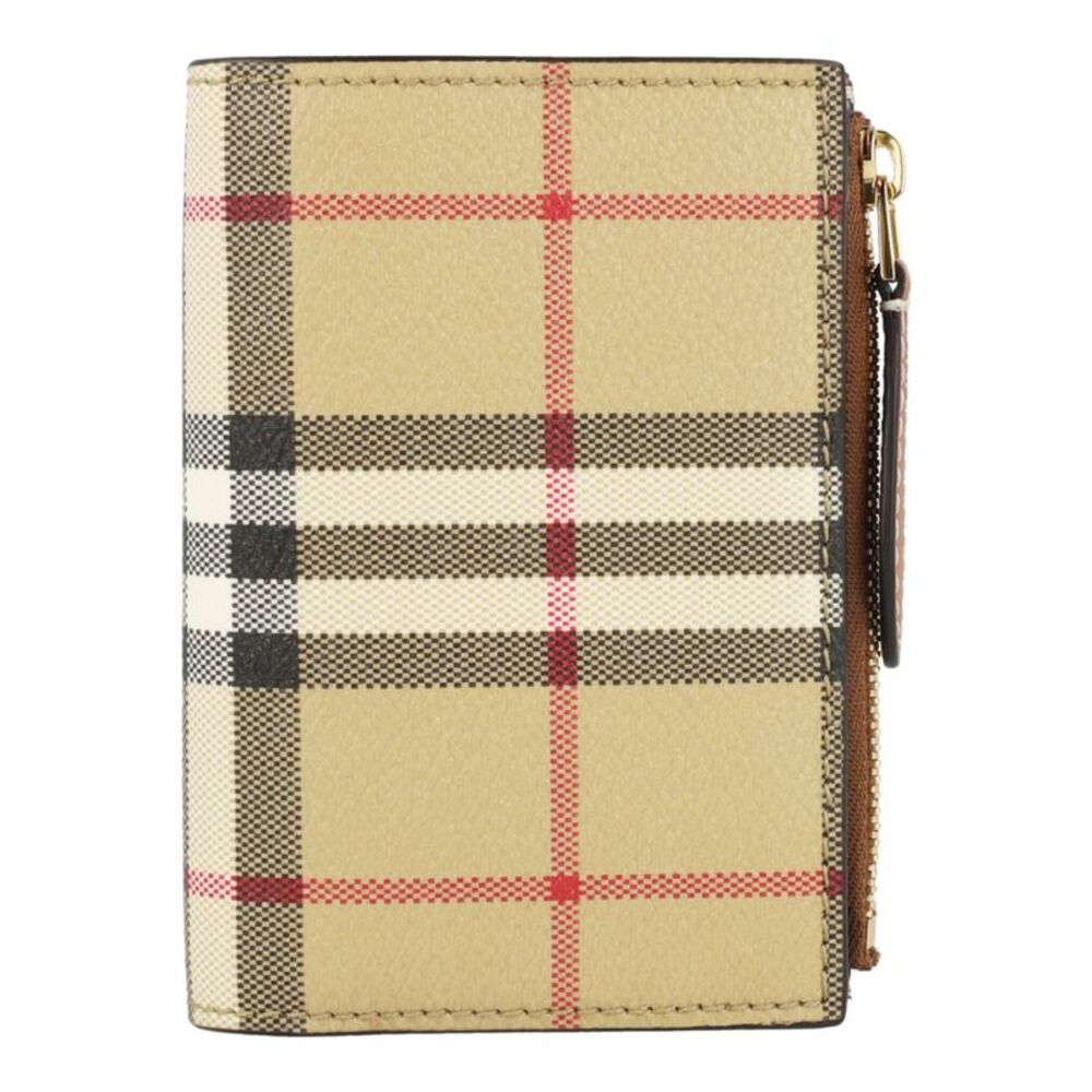 Burberry LS Small Check Bifold Wallet DFC Womens - Picture 1 of 3
